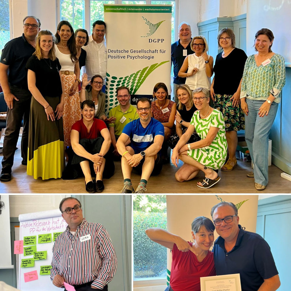 Gerd Müller-Pfeiffer bei einer Veranstaltung der Deutschen Gesellschaft für Positive Psychologie