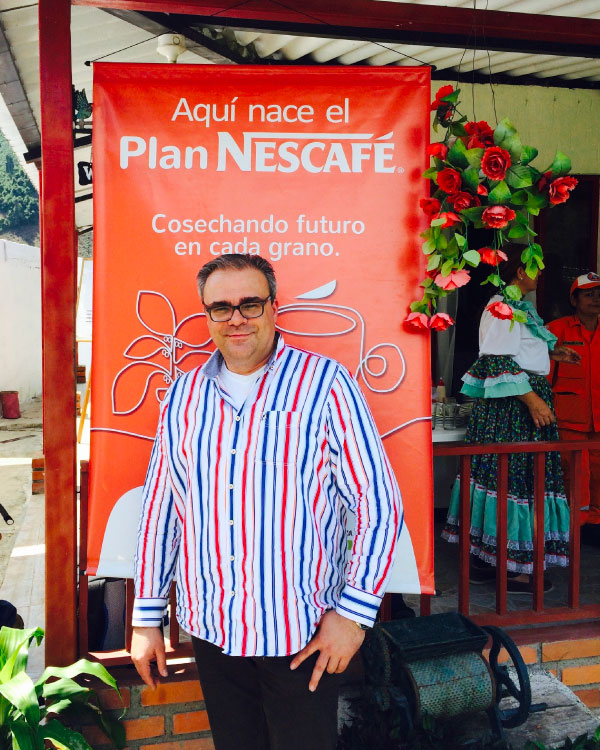 Gerd Müller-Pfeiffer on the Plan Nescafé plantation in Colombia