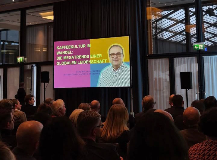 Gerd Müller-Pfeiffer auf dem Neujahrsempfang des Deutschen Kaffeeverbandes in Berlin 