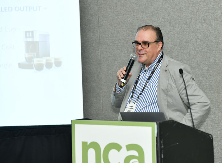 Gerd Müller-Pfeiffer als Keynote Speaker National Coffee Association in Tampa USA 2026