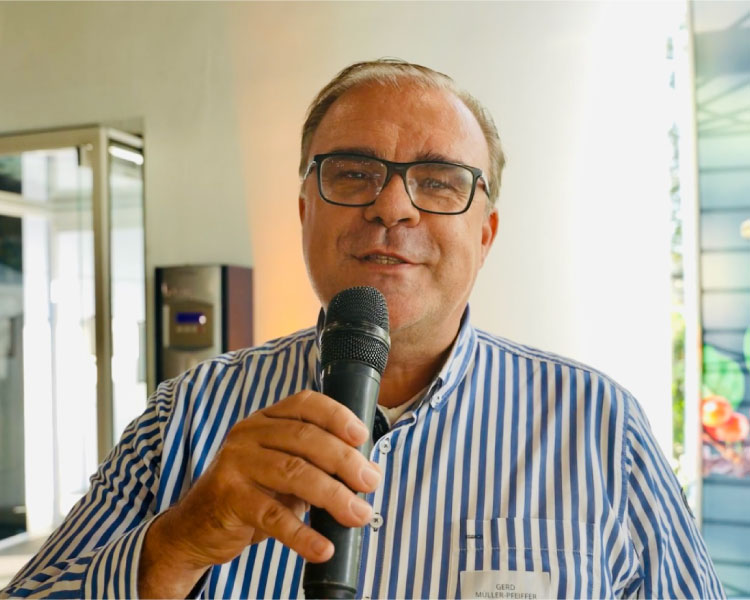 Gerd Müller-Pfeiffer as speaker at the Coffee Congress in Frankfurt am Main